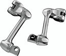 Kuryakyn 4in Adjustable Lockable Offsets With Male Mount Adapter Chrome-1