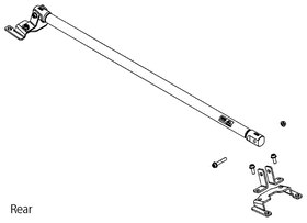 HKS CARBON BRACE ZN8/ZD8 REAR SET - 0