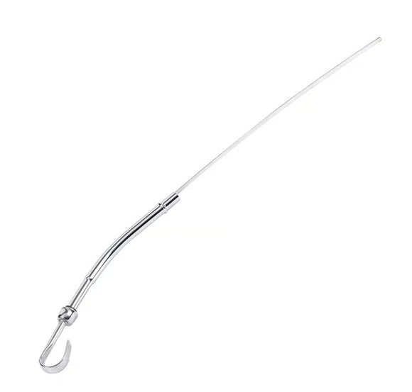Mr. Gasket Engine Oil Dipstick - Chrome Fits 1955-1979 Chevrolet 265-400 Small Block with Driver Side Block Mounted Dipstick.