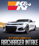 K&N ENGINEERING AIRCHARGER PERFORMANCE INTAKE: 2017+ CHEVROLET CAMARO ZL1 6.2L-7
