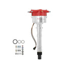 MSD Distributor. Low Profile. Crab Cap with Pickup and Mechanical Advance-1