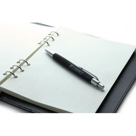 TOMEI BALLPOINT PEN BLACK BODY with BLACK INK