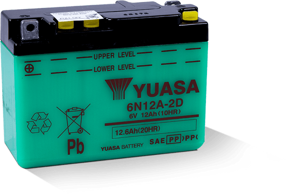 Yuasa 6N12A-2D Conventional 6 Volt Battery