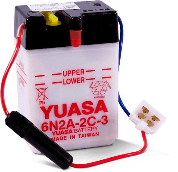 Yuasa 6N2A-2C-3 Conventional 6 Volt Battery