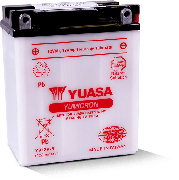 Yuasa YB12A-B Yumicron 12 Volt Battery