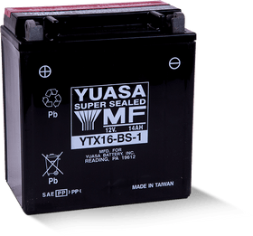 Yuasa YTX16-BS-1 Maintenance Free AGM 12 Volt Battery (Bottle Supplied)