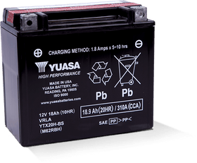 Yuasa YTX20H-BS High Performance AGM 12 Volt Battery (Bottle Supplied)