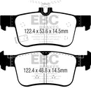 EBC 2017+ Honda Civic Type-R Redstuff Rear Brake Pads-2