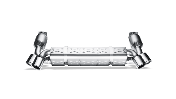 Akrapovič 06-09 Porsche 911 Turbo Slip-On Line (Titanium) w/ Titanium Tips