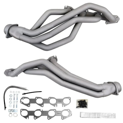BBK 09-25 Dodge Ram 1500 5.7L Hemi 1-3/4” Titanium Ceramic Long Tube Headers and High Flow Catalytic Converters Kit