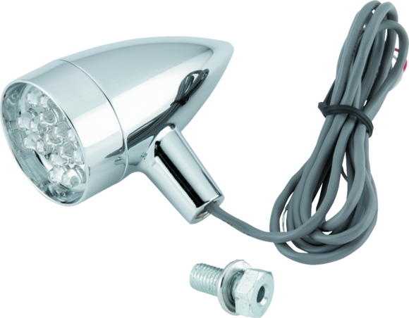 Bikers Choice Chrome Mini Turn Signal Amber Universal Custom