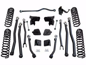 Superlift 07-18 Jeep Wrangler JK 4in Long Arm Kit - Shadow Shocks