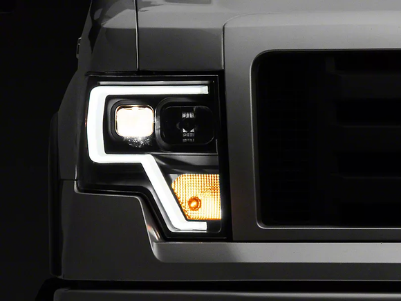 RAXIOM PROJECTOR HEADLIGHTS W/ LED ACCENT: 2009–2014 FORD F-150