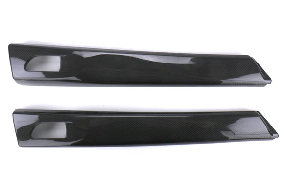 OLM LE Dry Carbon Rear Door Trim Upper Panels - 15 WRX STI