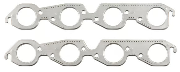 Mr. Gasket Header Gaskets - Aluminum-Layered 1965-1990 Chevrolet 396-454 Big Block with Round Ports, 2.15 Inch