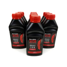 Baer Brake Fluid Features minimum boiling points of 608°F (320°C) dry and 383°F (195°C) wet. Baer DOT4 fluid meets or exceeds SAE J1704 & FMVSS 116 specifications for DOT4 brake fluid and mixes safely with all SAE DOT3, 4 and 5.1 brake fluids.