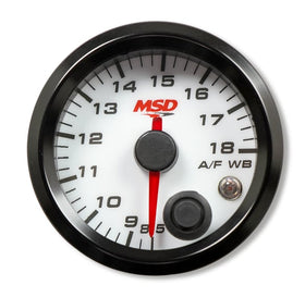 MSD 2-1/16 Standalone Wideband Air/Fuel Gauge. White Face