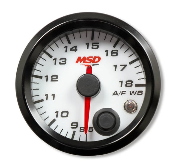 MSD 2-1/16 Standalone Wideband Air/Fuel Gauge. White Face