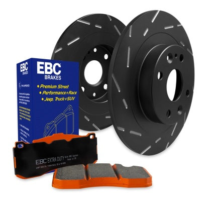 EBC Brakes Front Stage 15 Kits Orangestuff Brake Pads and USR Slotted Rotors Ram TRX | Jeep Grand Wagoneer 6.4L 2020+