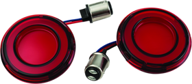 Kuryakyn Tracer L.E.D. Rear Turn Signal Insert Red Light Red Lens 1157