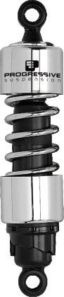 Progressive Harley-Davidson 412 Series Shocks 13.5in - Chrome
