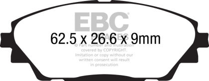 EBC 2020+ Mazda CX-30 2.5L Greenstuff Front Brake Pads - 0