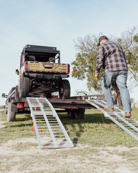 QuadBoss 1500lb Single Arched Ramp 94in x 18in (7.8ft x 1.5 ft) - qbs571500P - 0