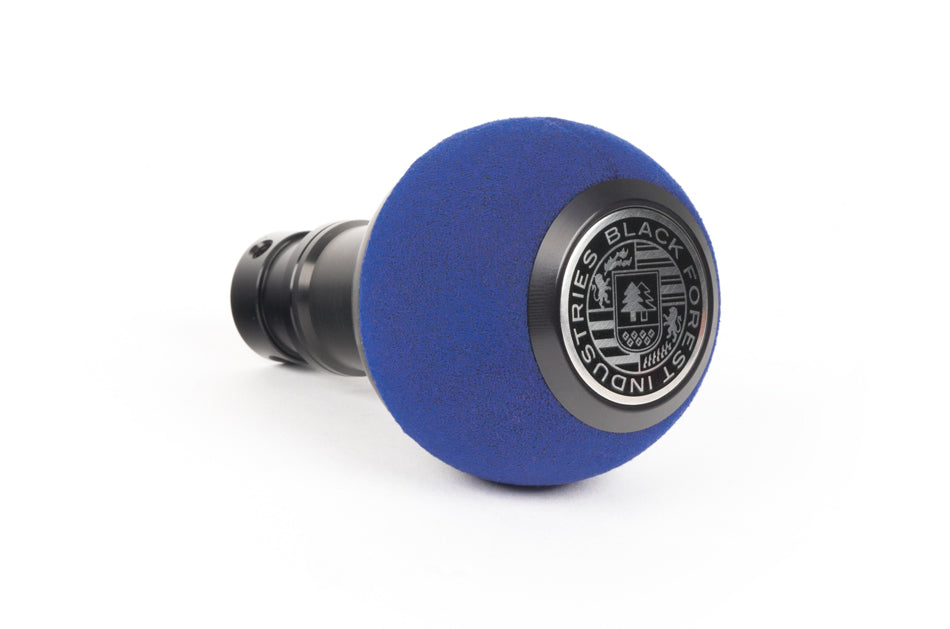 BFI Heavy Weight Shift Knob | Blue Alcantara & Black Anodized (BMW Fitment)