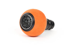 BFI GS2 Heavy Weight Shift Knob - Orange Alcantara - Black Anodized (BMW Fitment)