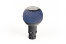 BFI GS2 Heavy Weight Shift Knob - Porsche Maritime Blue Leather - Black Anodized (BMW Fitment)-1