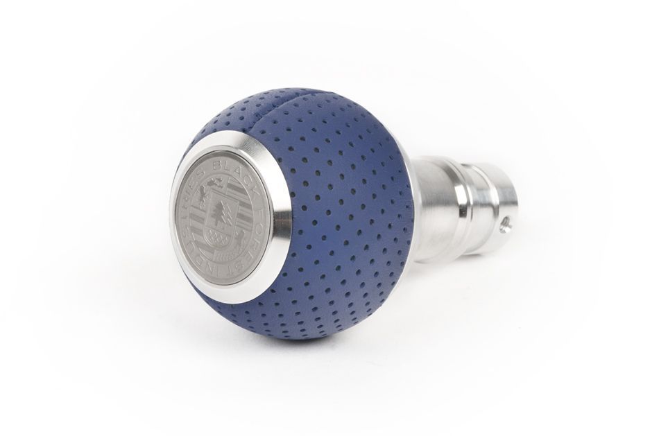 BFI GS2 Heavy Weight Shift Knob - Porsche Maritime Blue Air Leather (MINI Fitment)