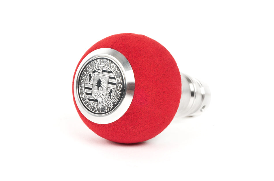 BFI GS2 Heavy Weight Shift Knob - Red Alcantara (Mini Fitment)
