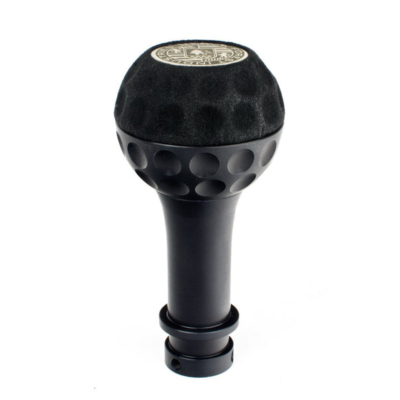 BFI Heavy Weight Shift Knob - Golf Ball - Black Alcantara (VW/Audi Fitment) - Black Anodized