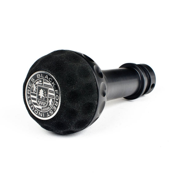 BFI Heavy Weight Shift Knob - Golf Ball - Black Alcantara (VW/Audi Fitment) - Black Anodized