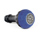 BFI Heavy Weight Shift Knob SCHWARZ - Golf Ball - Blue Alcantara (VW/Audi Fitment)-2