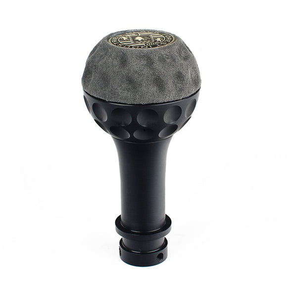 BFI Heavy Weight Shift Knob - Golf Ball - Gray Alcantara (VW/Audi Fitment) - Black Anodized