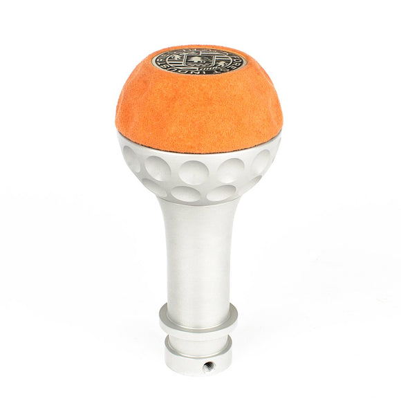 BFI Heavy Weight Shift Knob - Golf Ball - Orange Alcantara (VW/Audi Fitment)