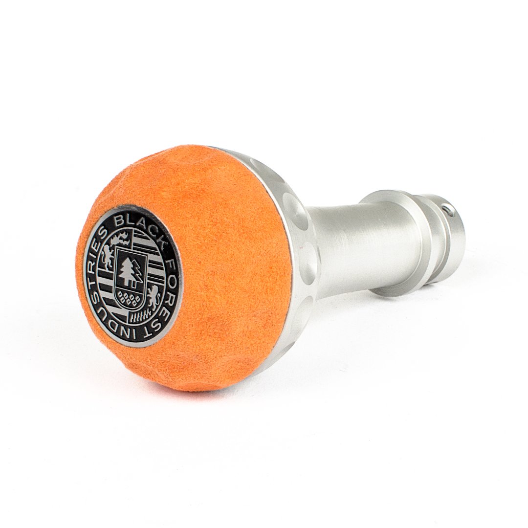 BFI Heavy Weight Shift Knob - Golf Ball - Orange Alcantara (VW/Audi Fitment)