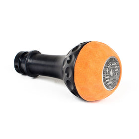 BFI Heavy Weight Shift Knob - Golf Ball - Orange Alcantara (VW/Audi Fitment) - Black Anodized - 0