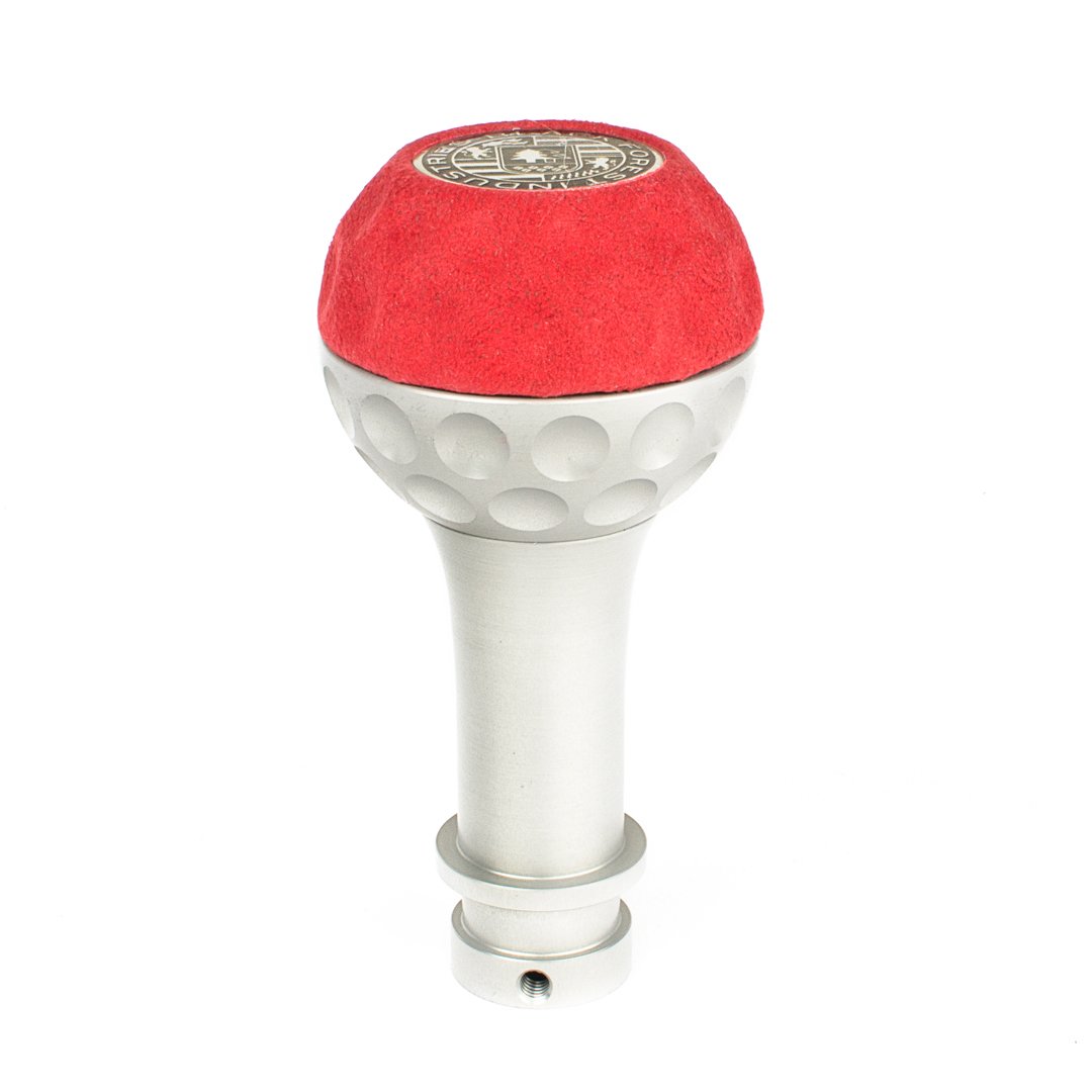BFI GSB Heavy Weight Shift Knob - Red Alcantara (VW/Audi Fitment)
