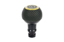 BFI Heavy Weight Shift Knob SCHWARZ - Air Leather - Gold Top (BMW Fitment)-4