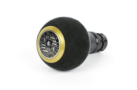 BFI GS2 Heavy Weight Shift Knob - Black Alcantara - Black Anodized - Gold Top (MINI Fitment)