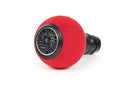 BFI GS2 Heavy Weight Shift Knob - Red Alcantara - Black Anodized (BMW Fitment)-1