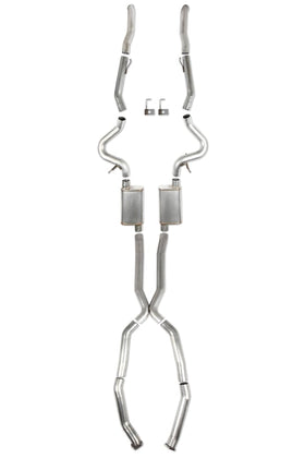 HOOKER BLACKHEART 2.50-INCH 304 STAINLESS STEEL HEMI SWAP EXHAUST SYSTEM - 108-INCH WHEELBASE