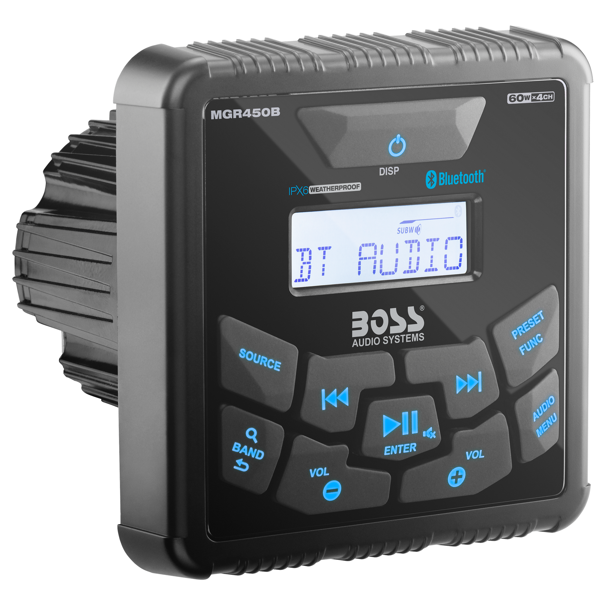 Boss Audio Systems Marine Gauge Receiver / Bluetooth / No CD / USB / AM / FM