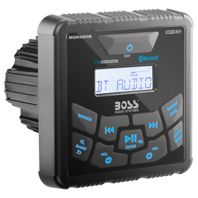Boss Audio Systems Marine Gauge Receiver / Bluetooth / No CD / USB / AM / FM