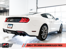 AWE Touring Edition Cat-back Exhaust for the 2018+ Mustang GT - Quad Diamond Black Tips-2