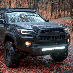 Cali Raised 16-23 Toyota Tacoma Stealth Bumper - No Bull Bar / 32In Led Bar Combo W/ Tall Switch