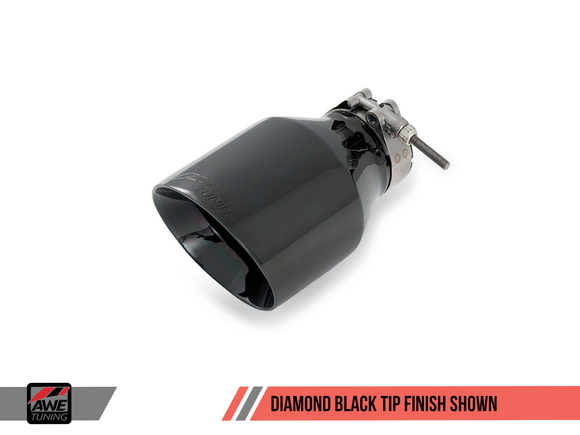 AWE Track Edition Exhausts for MK5 Jetta, MK6 Sportwagen 2.5L - Diamond Black Tips