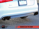AWE Track Edition Exhaust for Audi C7 S6 4.0T - Diamond Black Tips-1